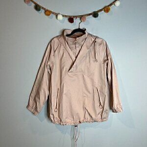ASOS blush pink quarter zip layered pullover jacket